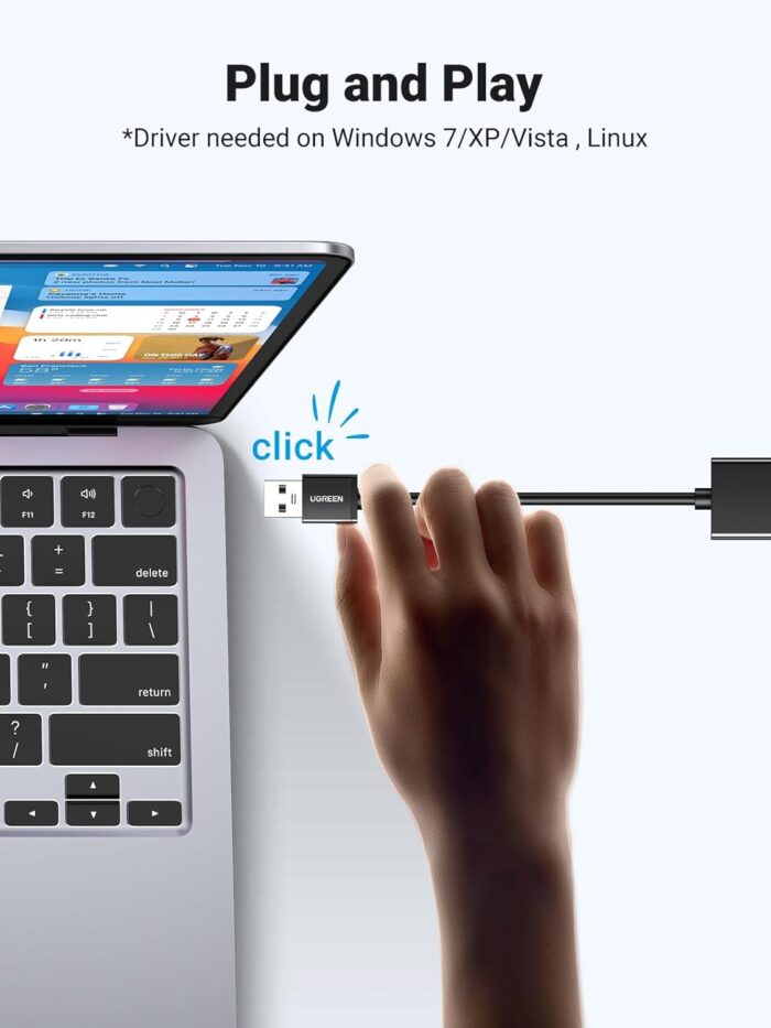 UGREEN USB to Ethernet Adapter, 1000Mbps Plug and Play Ethernet Adapter with USB 3.0 - Image 2