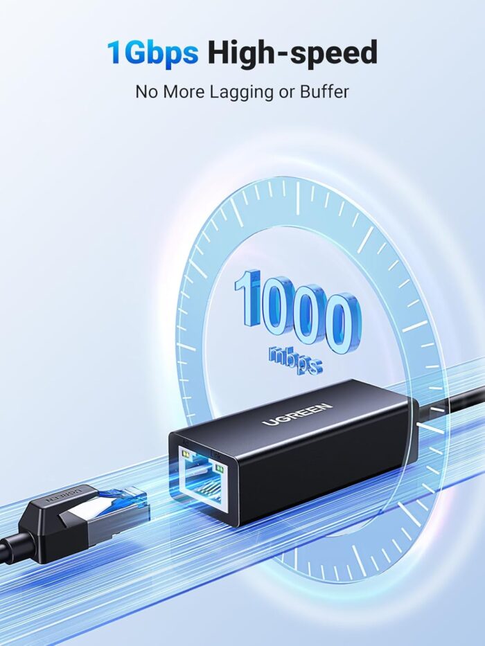UGREEN USB to Ethernet Adapter, 1000Mbps Plug and Play Ethernet Adapter with USB 3.0 - Image 3