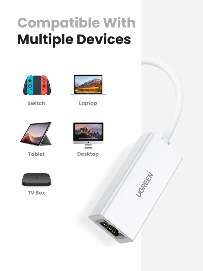 UGREEN USB to Ethernet Adapter, 10/100 Mbps Network Adapter - Image 3
