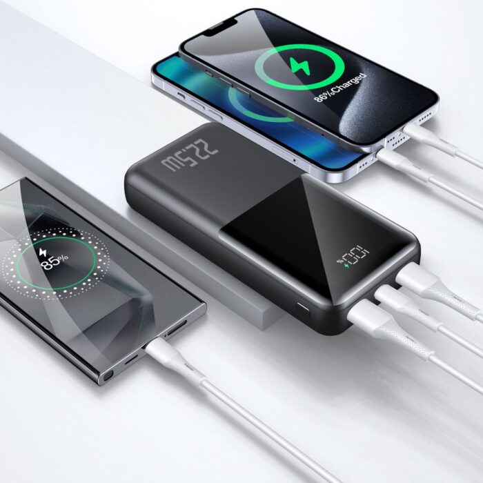 TRUSMI 20,000mAH 22.5W DIGITAL POWER BANK (PB03-013) - BLACK - Image 2