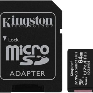 Kingston 64GB microSDXC Flash Memory Card SDCS2 Memory