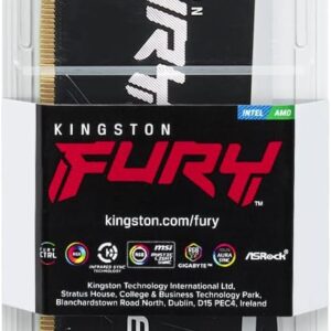 Kingston Fury Beast RGB 8GB 6000MT/s DDR5 CL40 DIMM Desktop Memory Single Module | Intel XMP 3.0 | Infrared Sync Technology | Overclocking Stability | KF560C40BBA-8