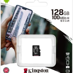 Kingston 128GB Canvas Select Plus microSDXC Card | Up to 100MB/s | A1 Class 10 UHS-I | Without Adapter | SDCS2/128GB | SD Card 128GB | Memory Card 128GB