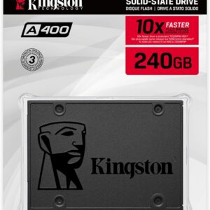 Kingston 240GB A400 SATA 3 2.5" Internal SSD SA400S37/240G - HDD Replacement for Increase Performance | SSD 240GB