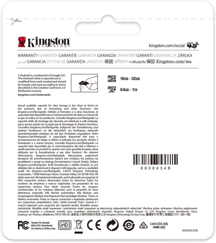 Kingston 128GB Canvas Select Plus microSDXC Card | Up to 100MB/s | A1 Class 10 UHS-I | Without Adapter | SDCS2/128GB | SD Card 128GB | Memory Card 128GB - Image 2