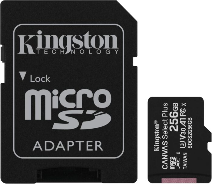 Kingston 256GB Canvas Select Plus microSDXC Card | Up to 100MB/s | A1 Class 10 UHS-I | with Adapter | SDCS2/256GB | Micro SD 256GB - Image 2