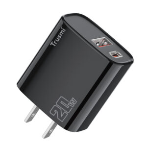 TRUSMI CH07-051 PD20W A+C GaN FAST Charger Black