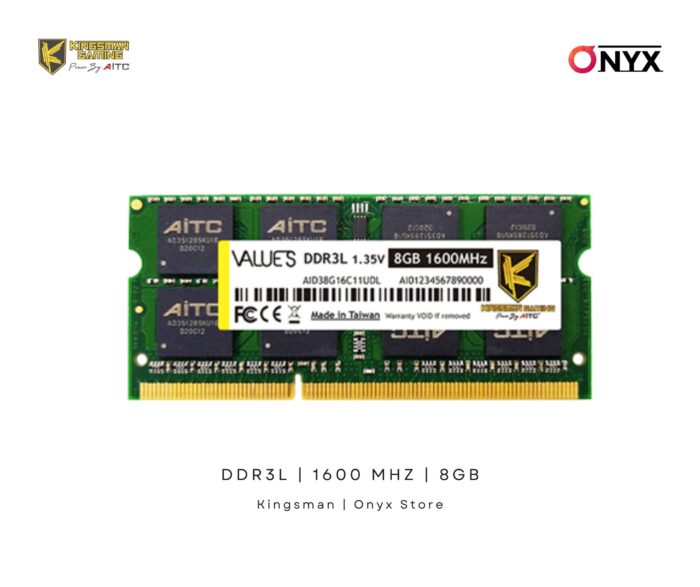 KINGSMAN 8GB 1600 MHz DDR3L Laptop Ram | KSD38G16C11SDL