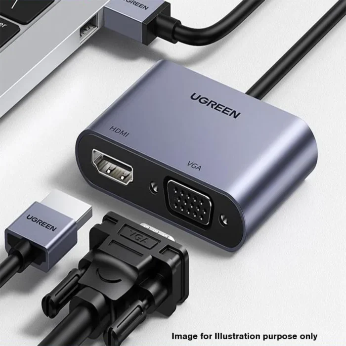 UGREEN USB 3.0 to HDMI+VGA converter (20518) - Image 2