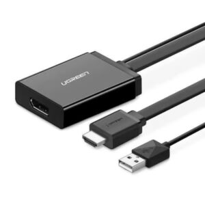 UGREEN HDMI+USB Port to DP Converter Adapter (40238 ) High-Resolution Display