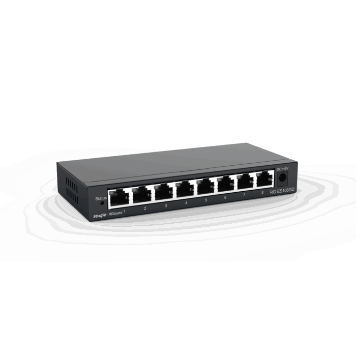 RG-ES108GD, 8-port 10/100/1000Mbps Unmanaged Non-PoE Switch
