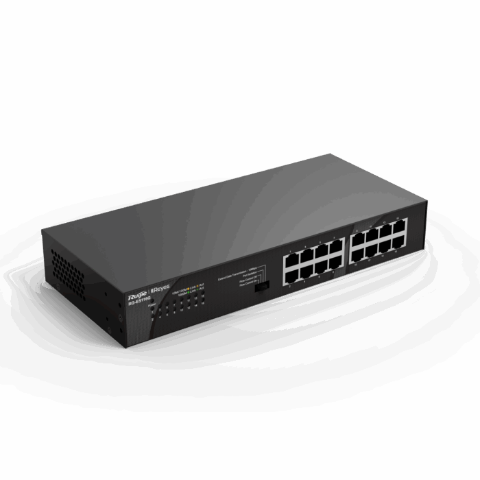 RG-ES116G, 16-port 10/100/1000Mbps Unmanaged Non-PoE Switch