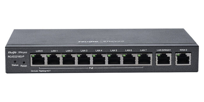 10-PORT GIGABIT CLOUD MANAGED PoE+ ROUTER RUIJIE REYEE